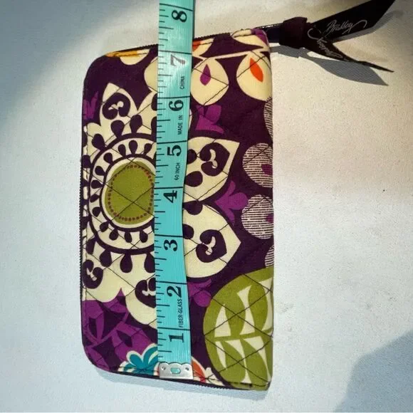 VERA BRADLEY Accordion Wallet PLUM CRAZY - Picture 3 of 5